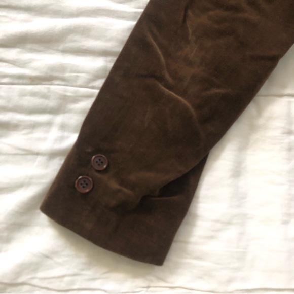 Vintage Brown Velvet Blazer - Picture 5 of 6